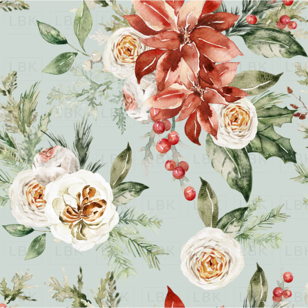 Christmas Flora on Sea Mist