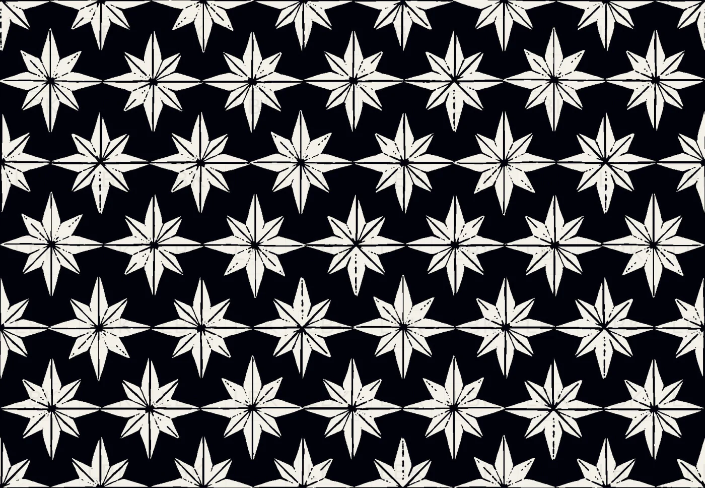 Christmas Star tiles black