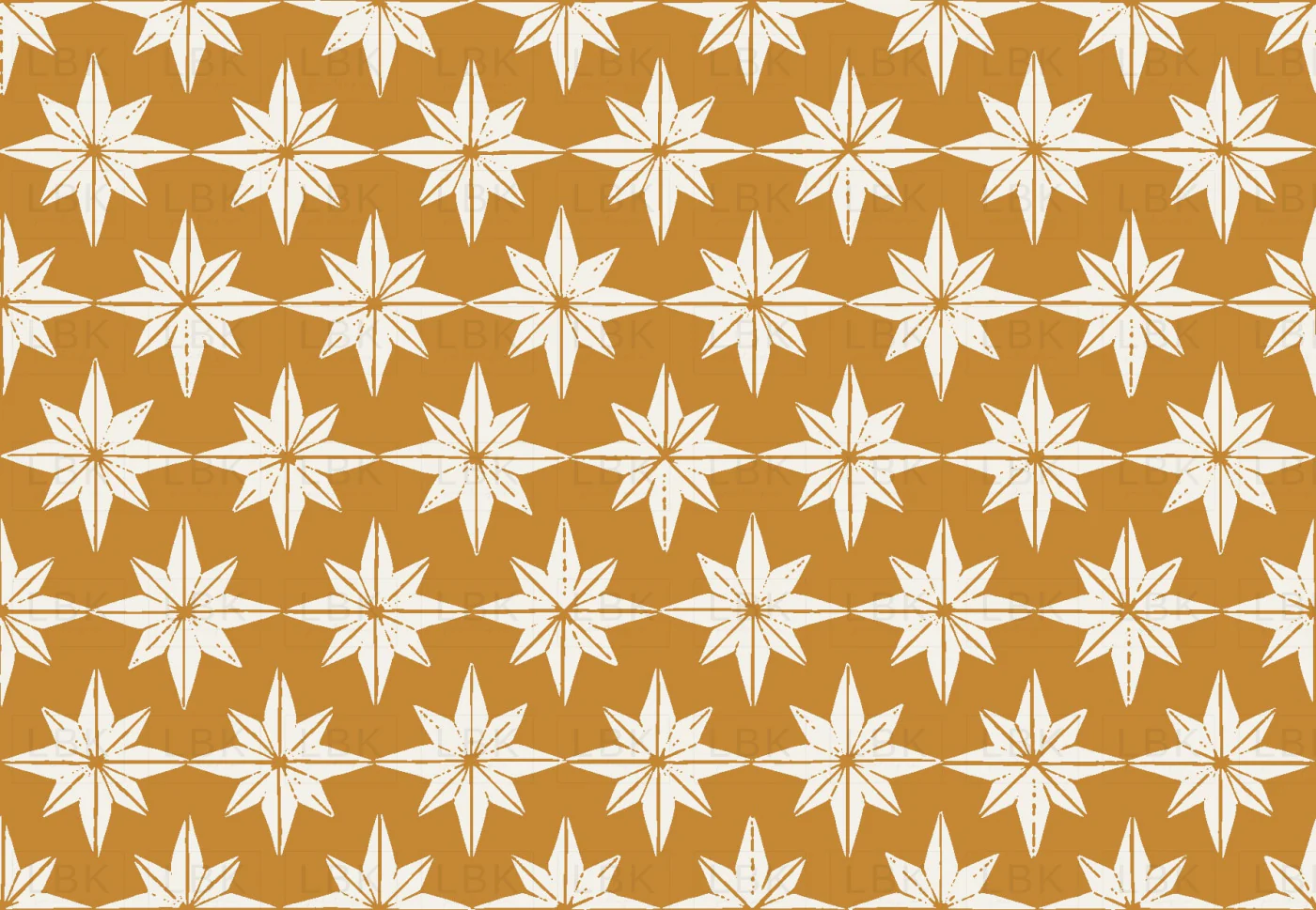 Christmas star tiles on golden yellow large