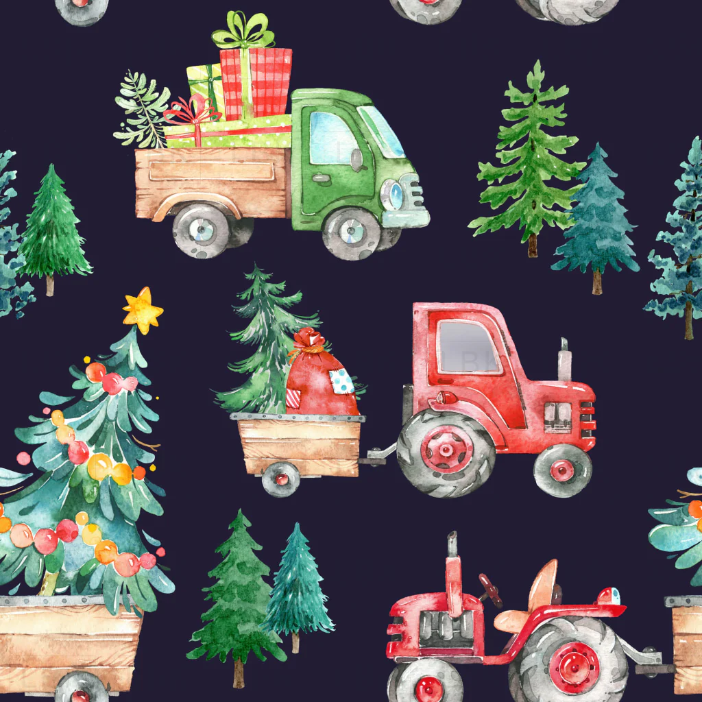 Christmas Tractor Parade on Navy