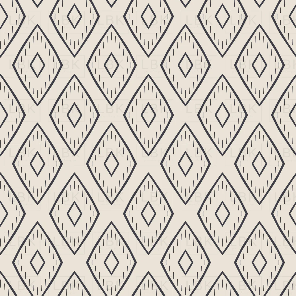 Claire Black and Cream Boho Diamond