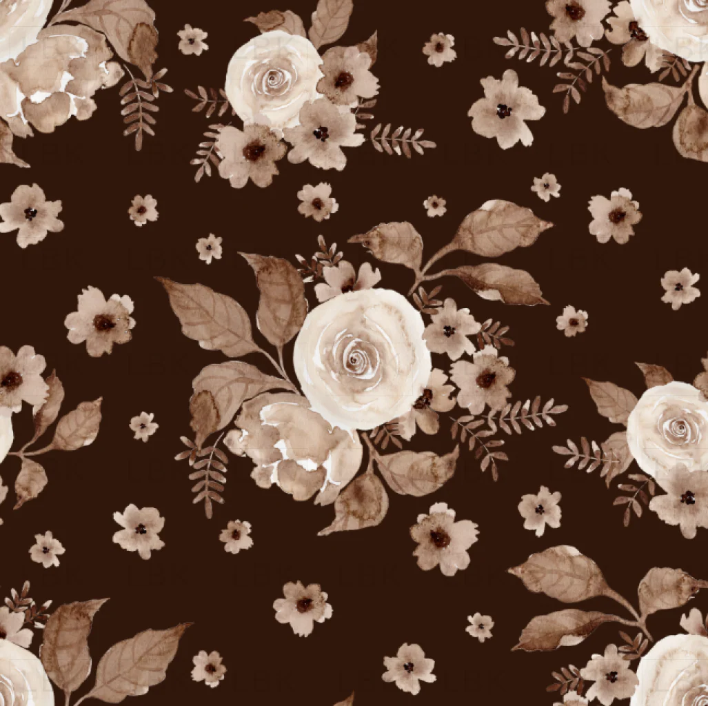 cocoa floral on espresso