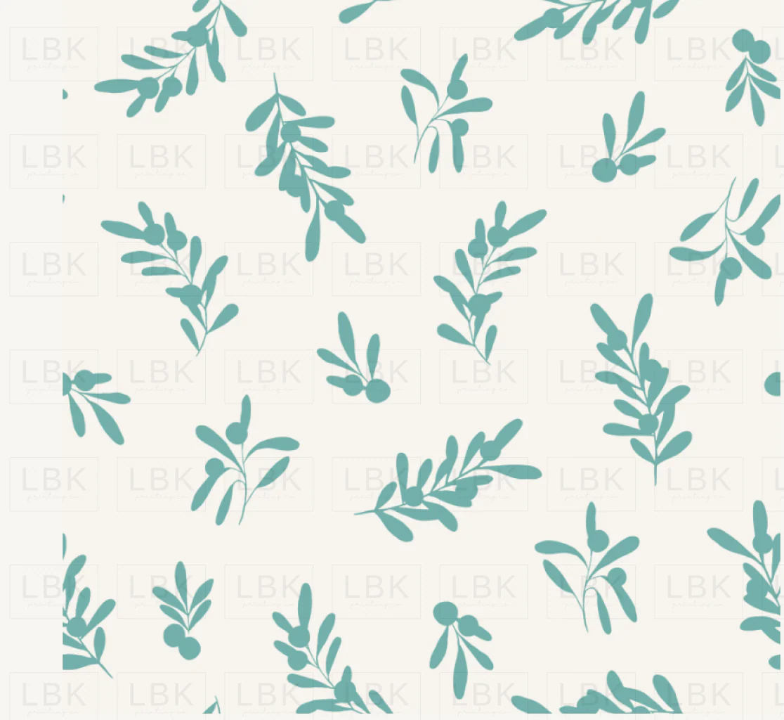 Forest and Frost Winter Forest and Tonal sprigs Cream Teal