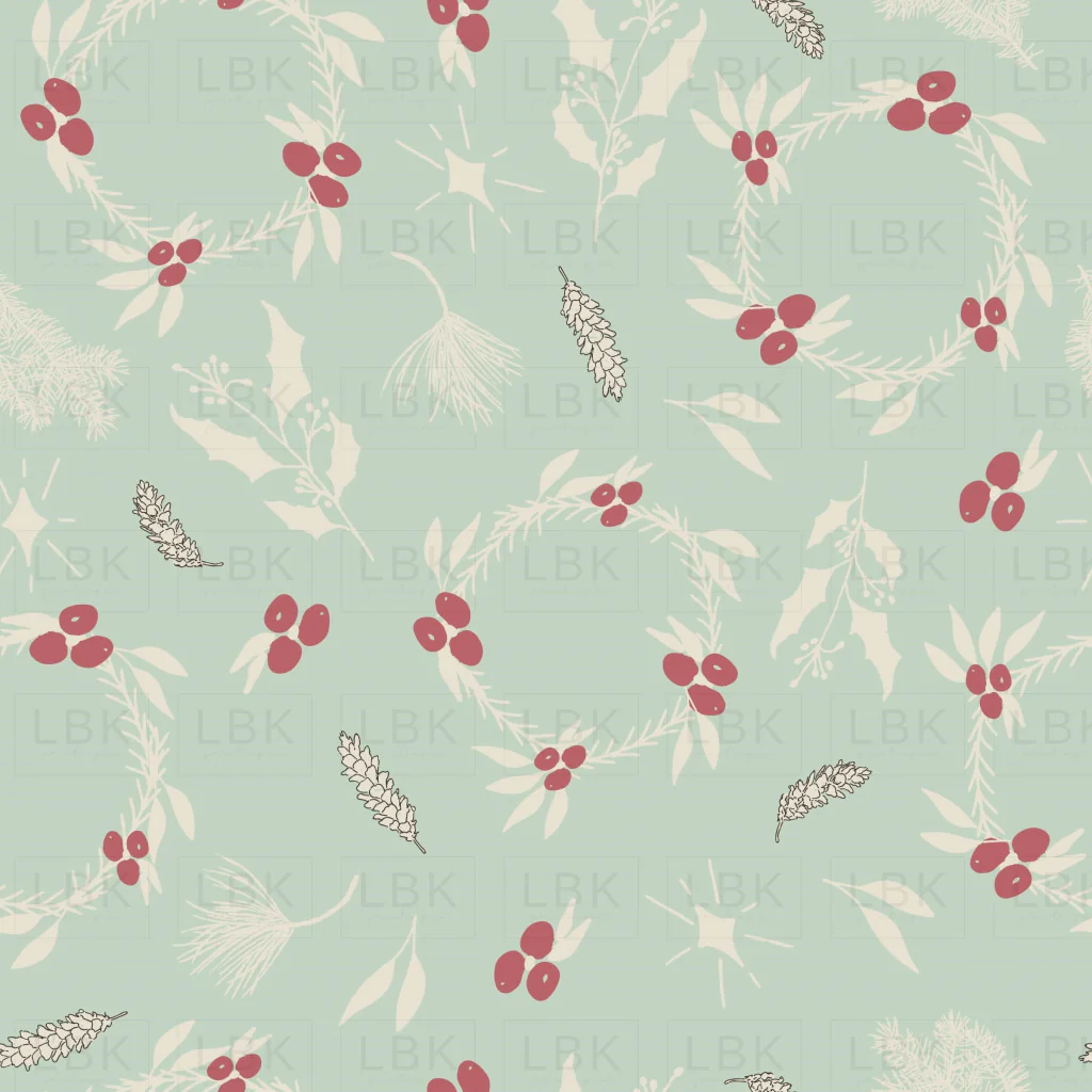 Holiday Greenery in Mint