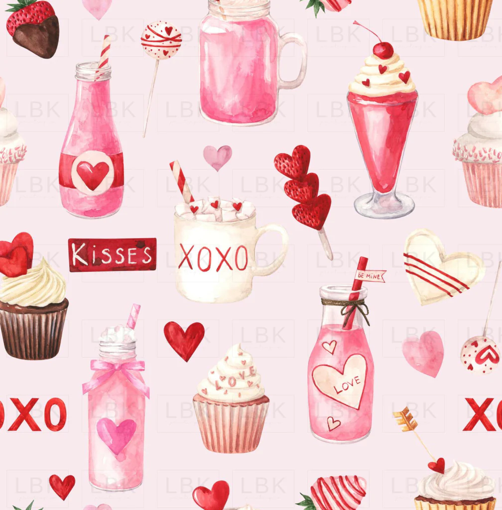 Cosmic Love Valentine Sweets and Treats on Amour Pink