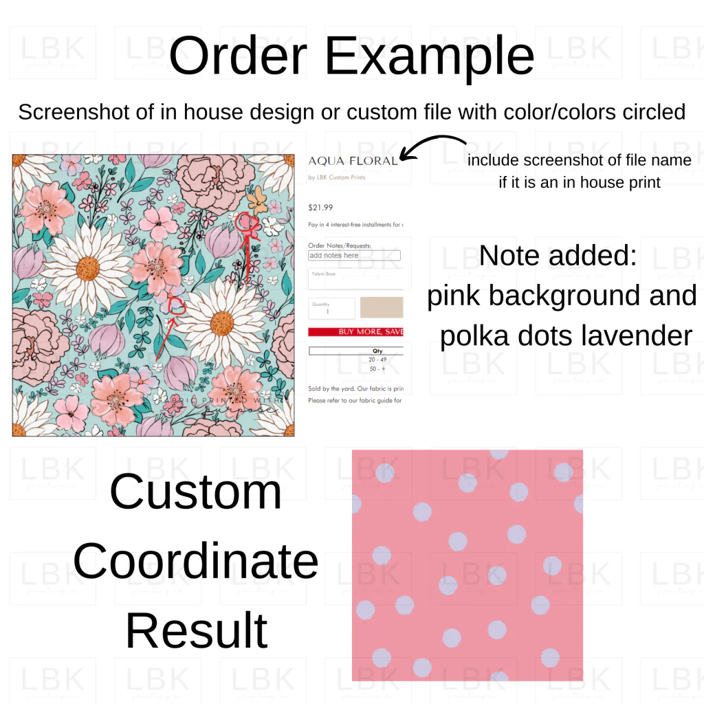 Custom Color Match Thin and Thick Stripes Coordinate - Image 3