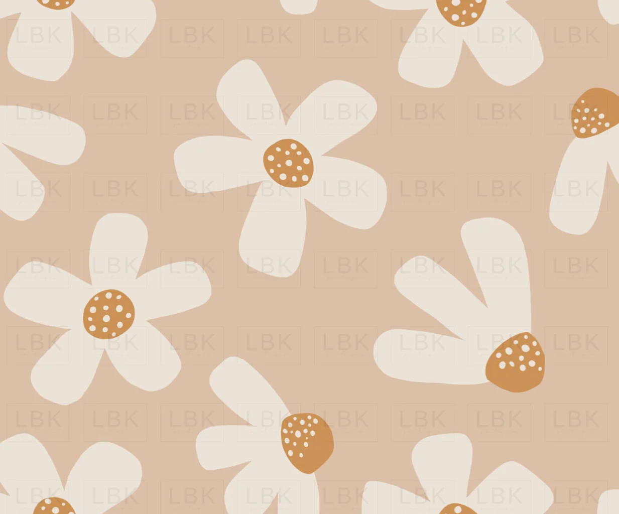 Dancing Daisy Light Beige