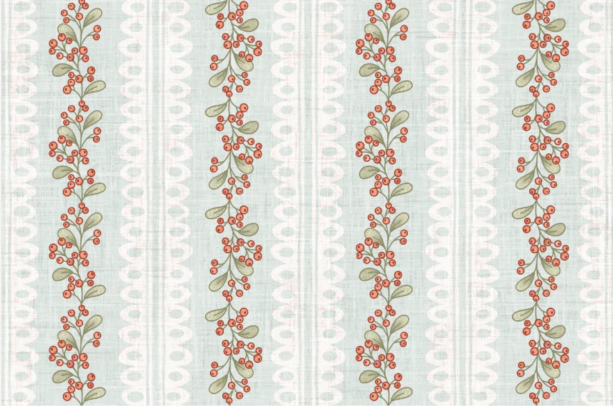 Dear Santa Berries and Lace Mint