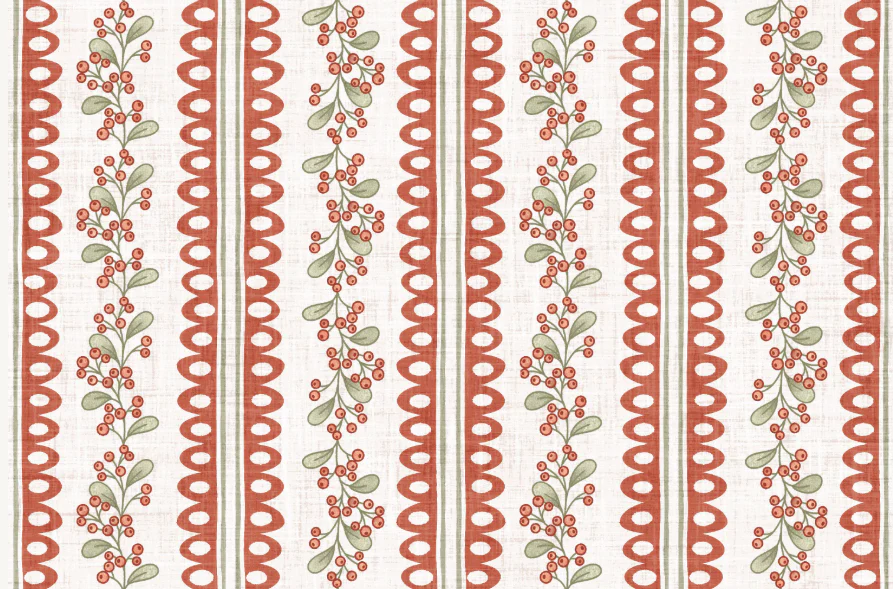 Dear Santa Berries and Lace Multi