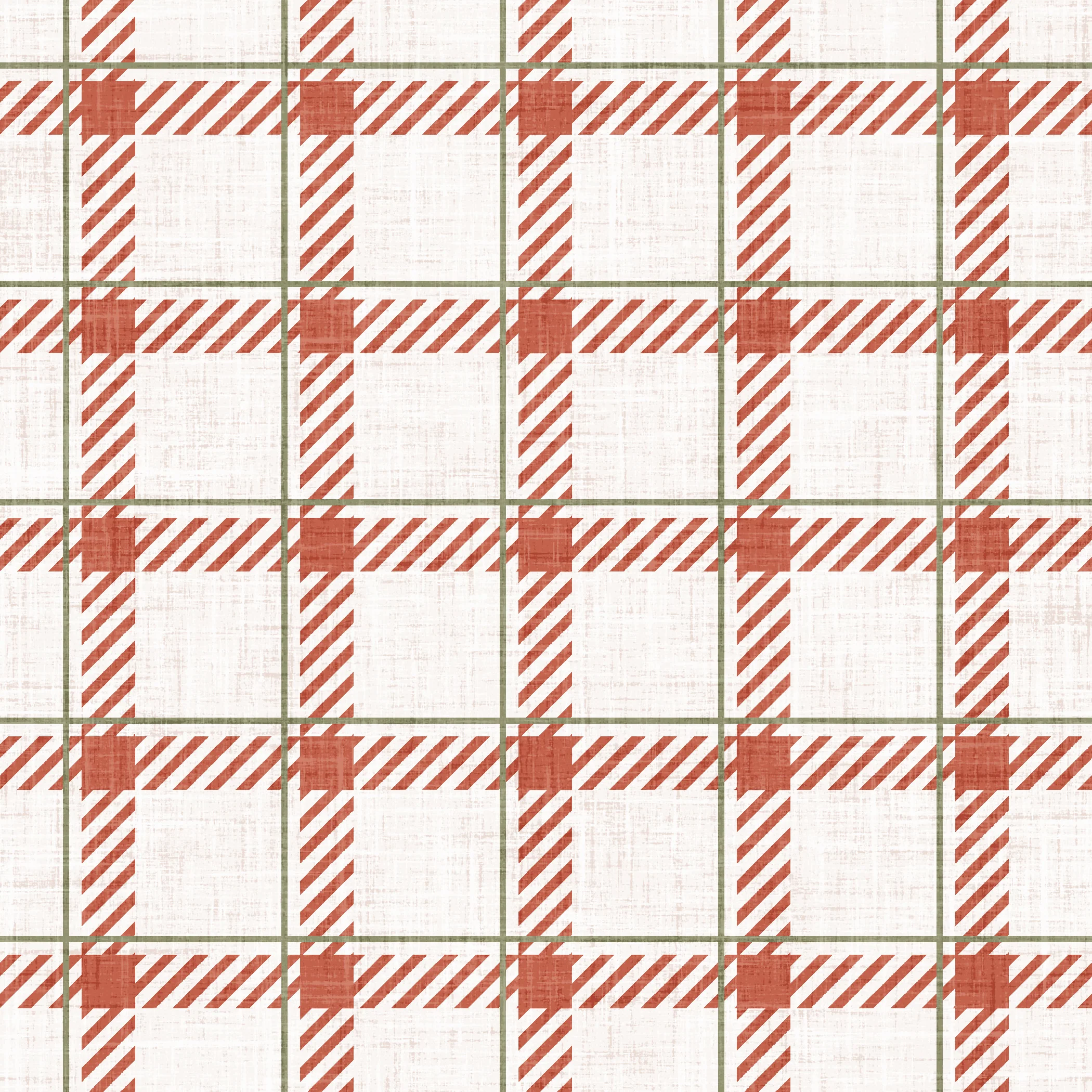 Dear Santa Plaid Red