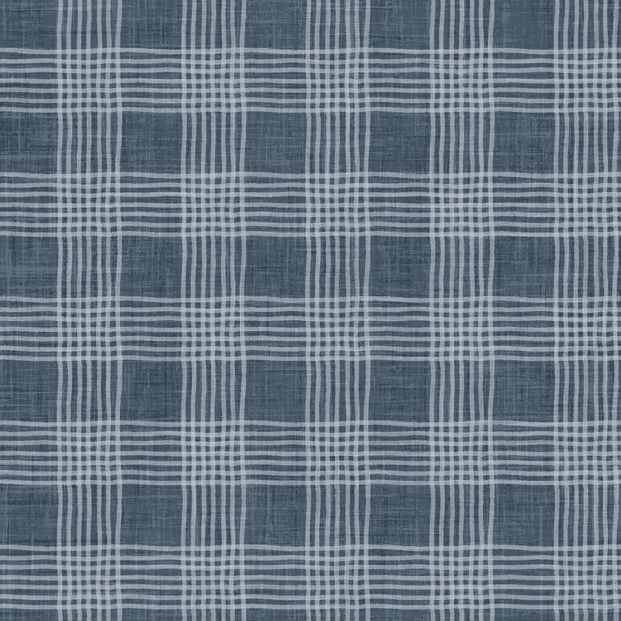 Dear Santa Simple Plaid Navy