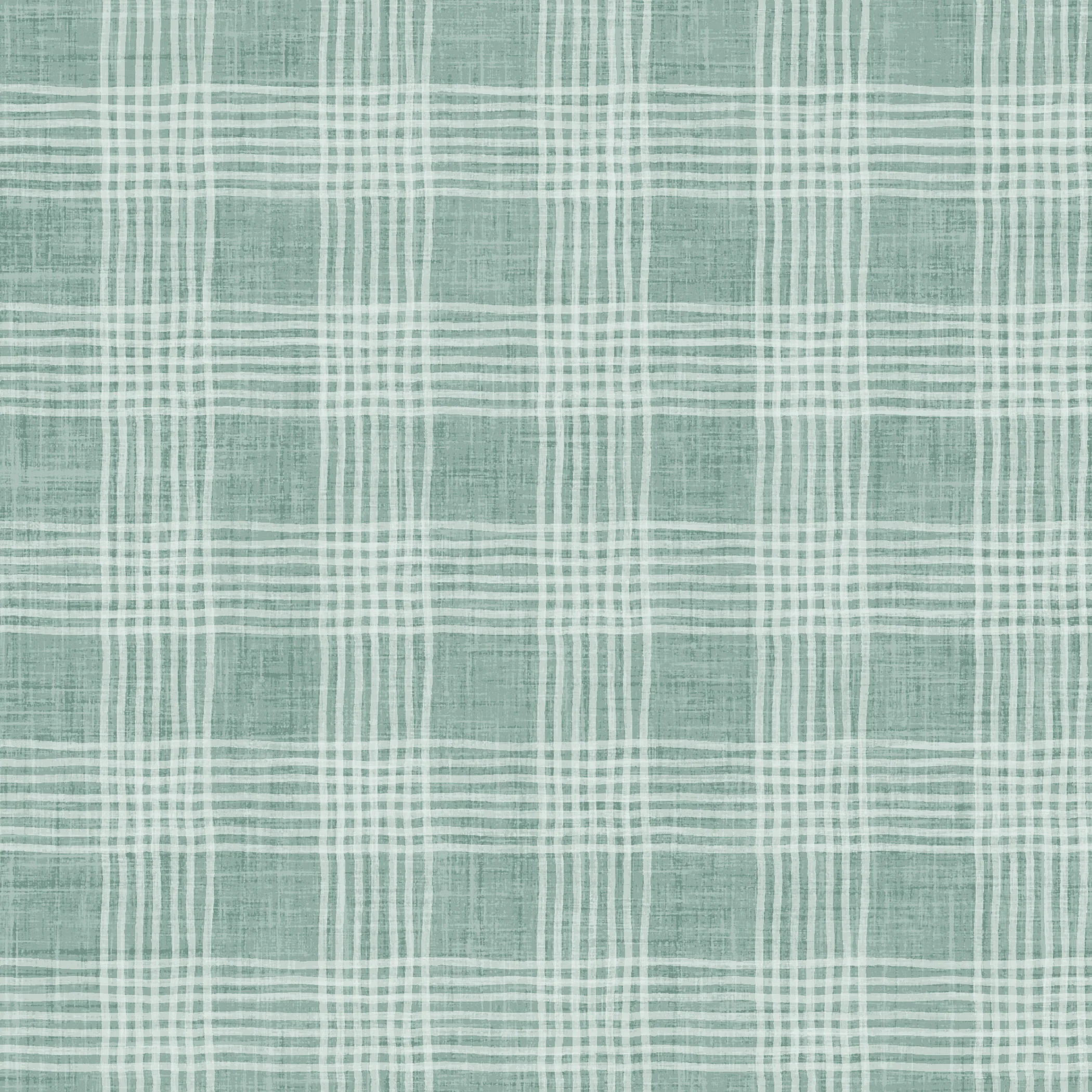 Dear Santa Simple Plaid Teal