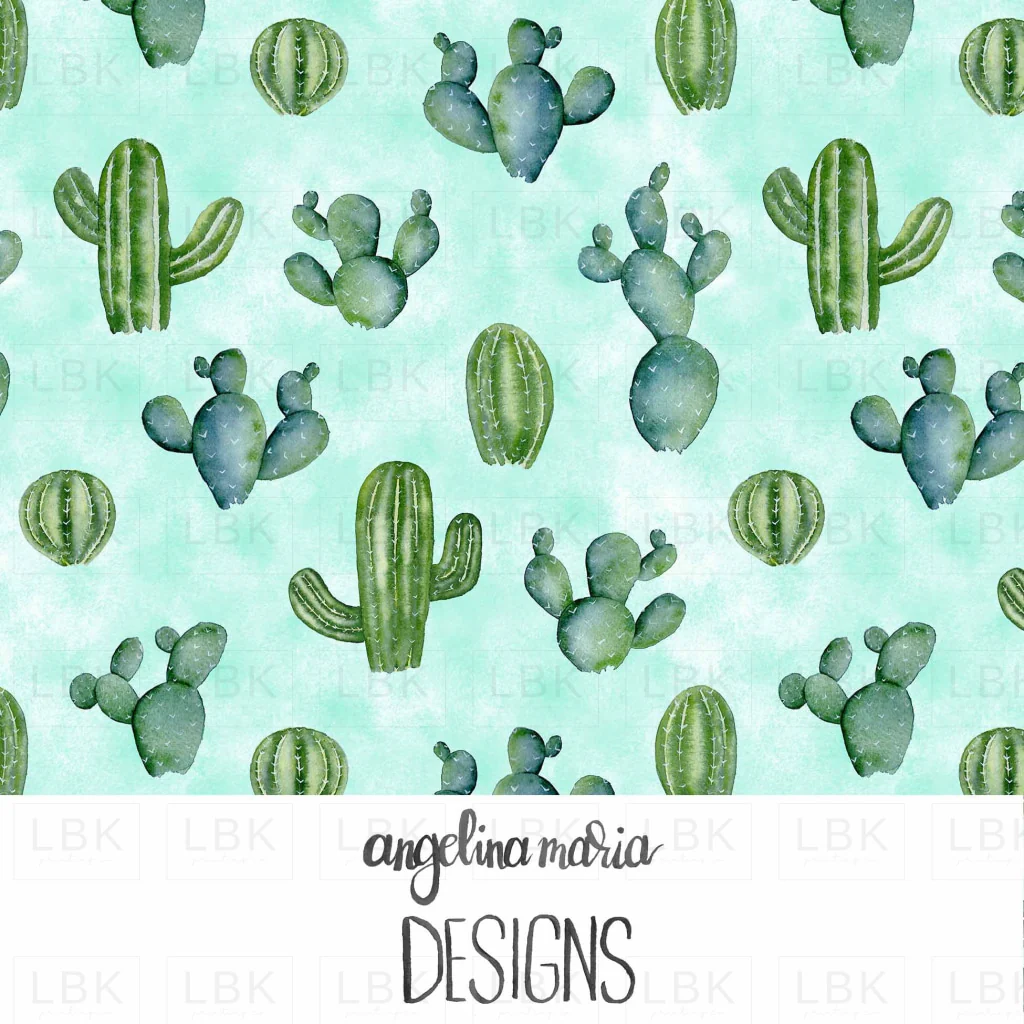 desert cacti on aqua