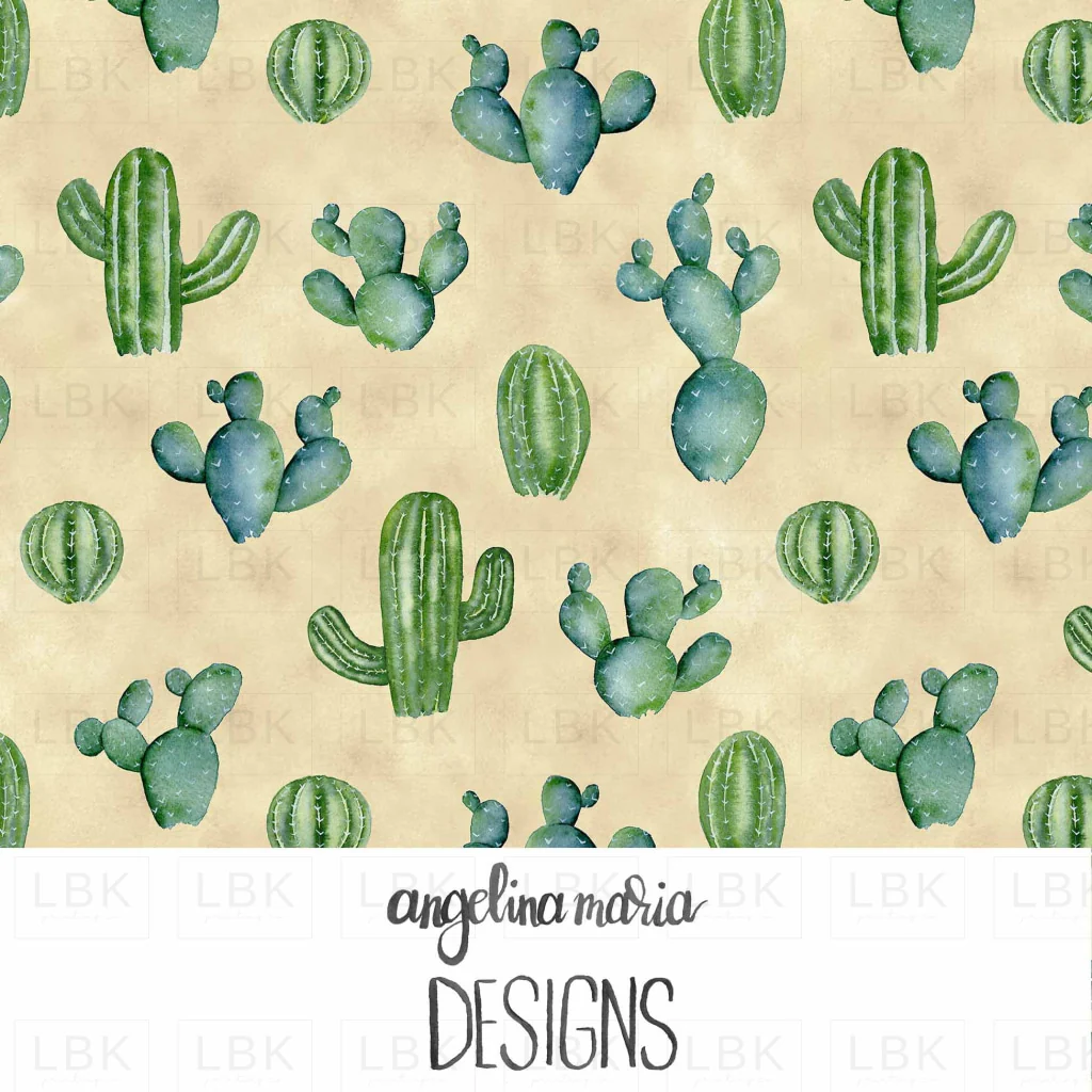 desert cacti on sand