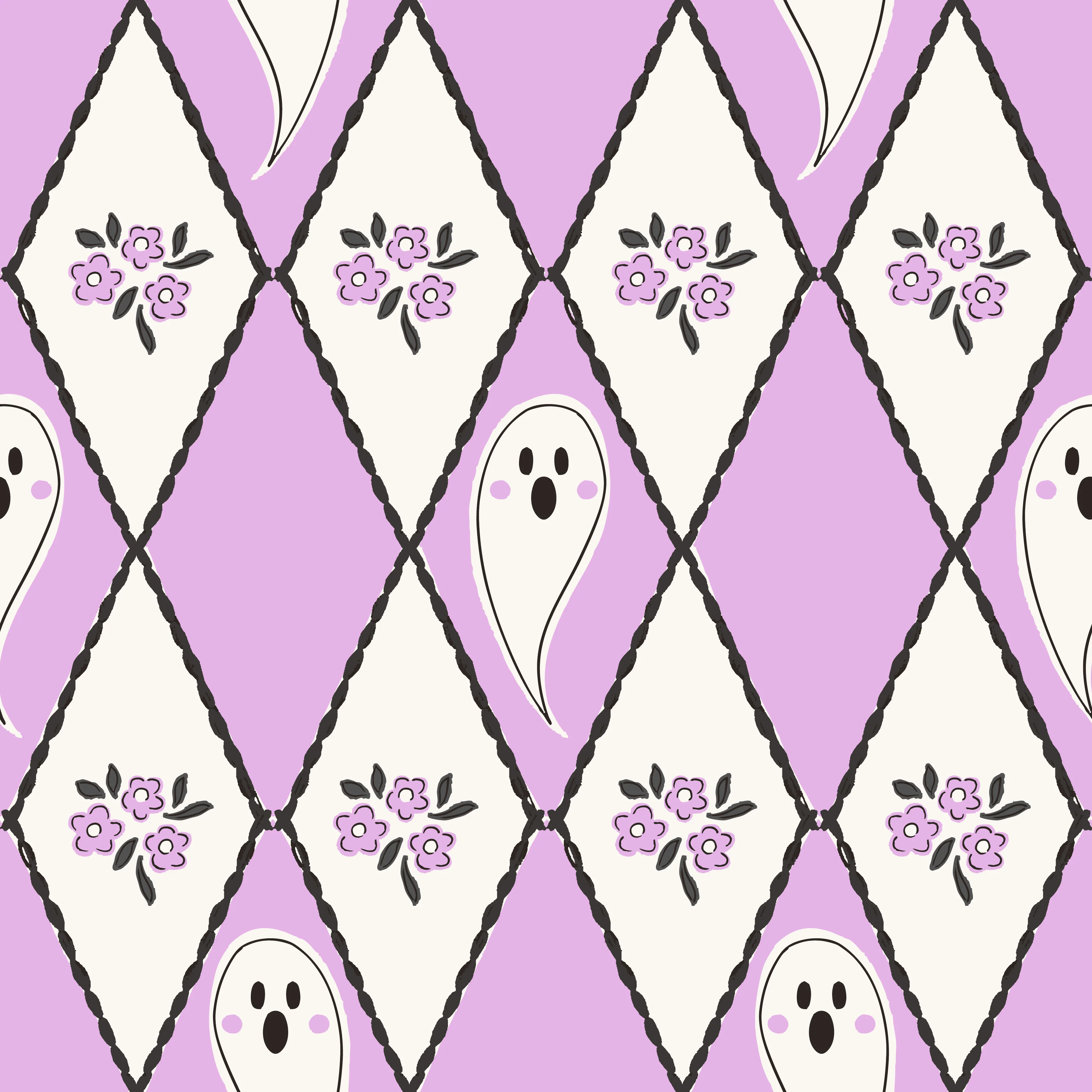 Diamond Ghost Floral Lavender-01