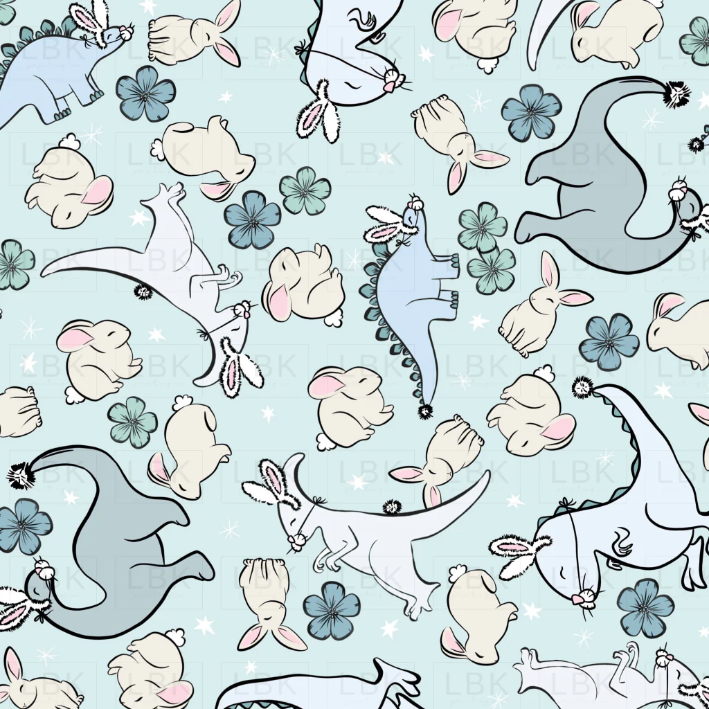 Easter Dinos in Blue