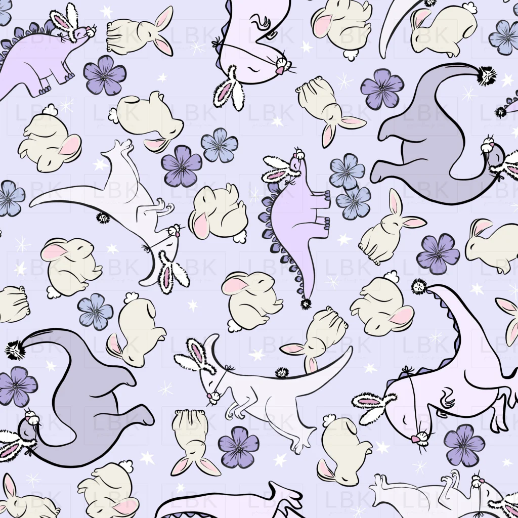 Easter Dinos in Purple
