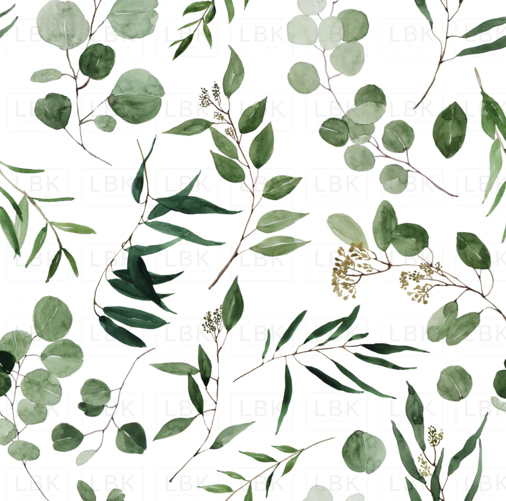 Eucalyptus Leaves Greenery Watercolor Floral