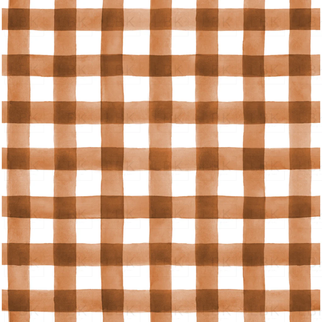 Fall Buffalo Check Plaid in Burnt Orange