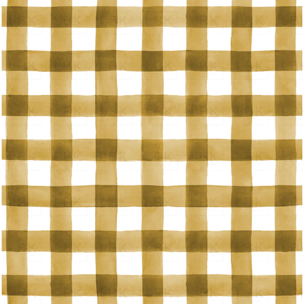 Fall Buffalo Check Plaid in Mustard Gold