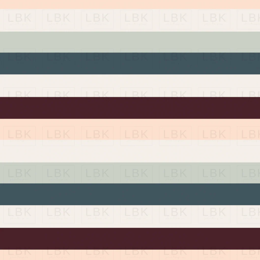 Fall Stripes Maroon Cream