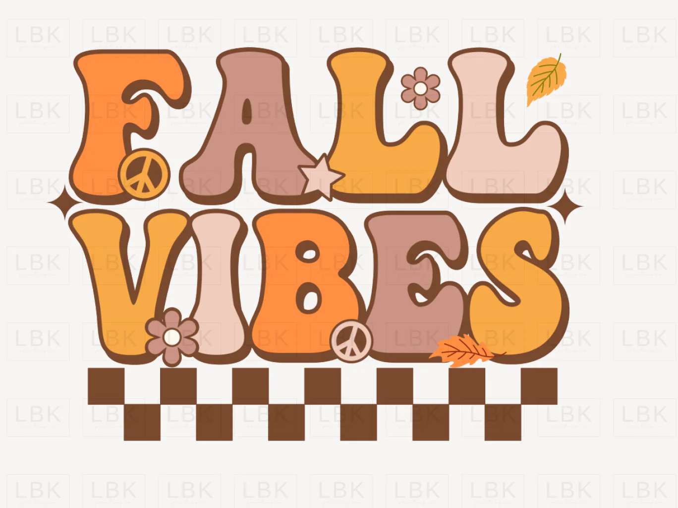 Fall Vibes - Groovy- DTF