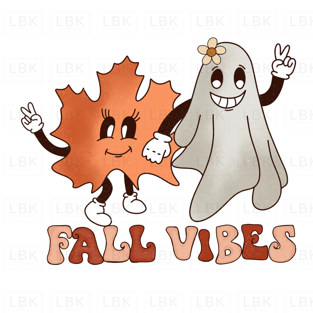 Fall Vibes - Leaf & Ghost- DTF