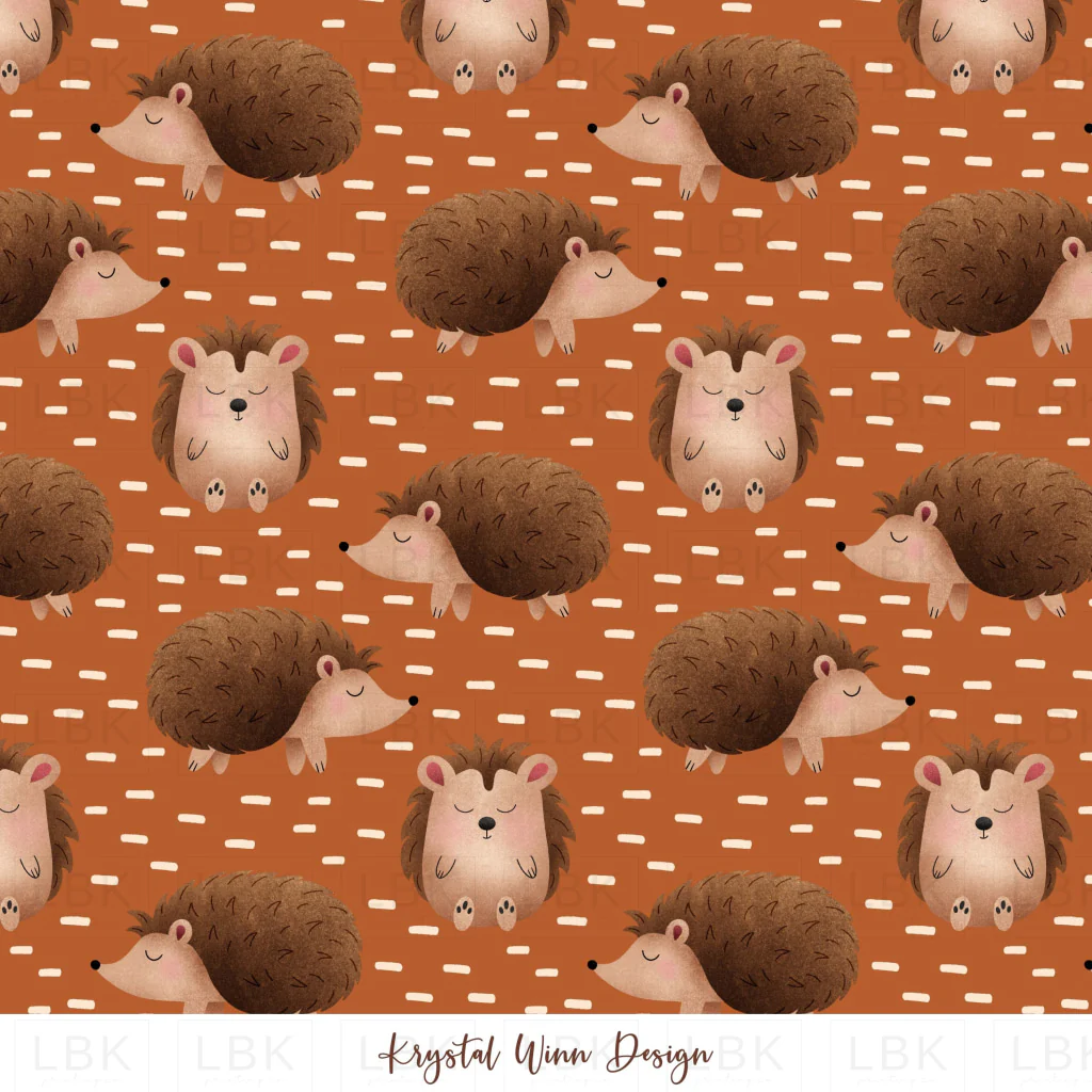 Fall Y'all Hedgehogs Orange