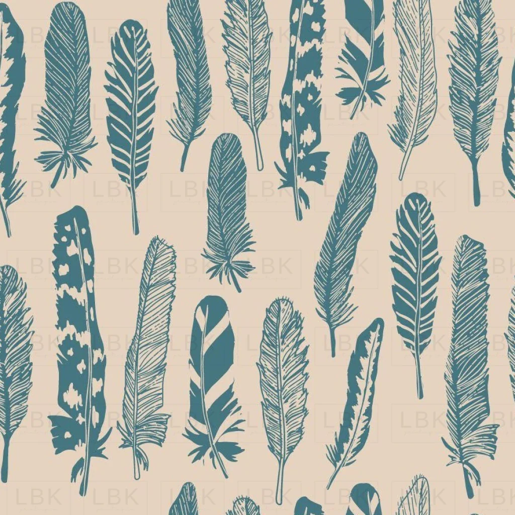 Feathers in Teal