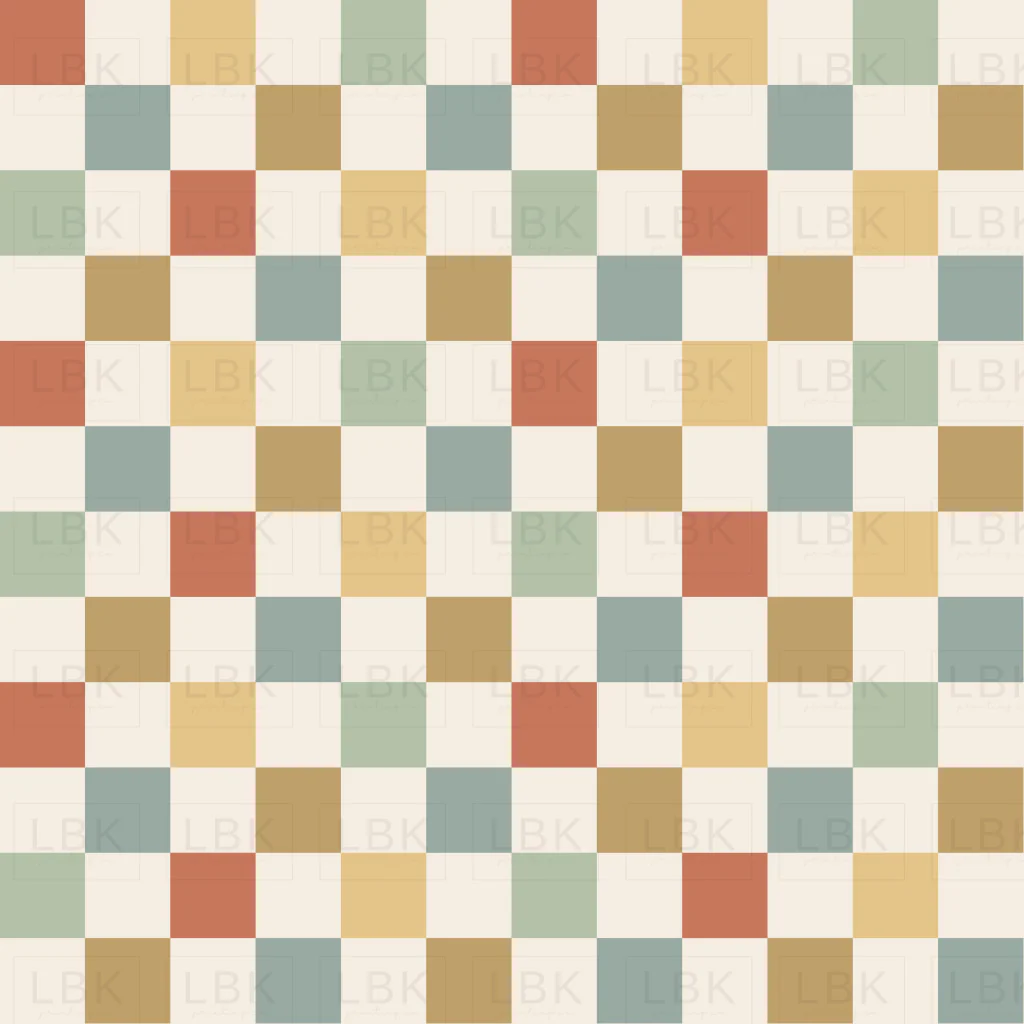 Festive Checker- Dusty Modern