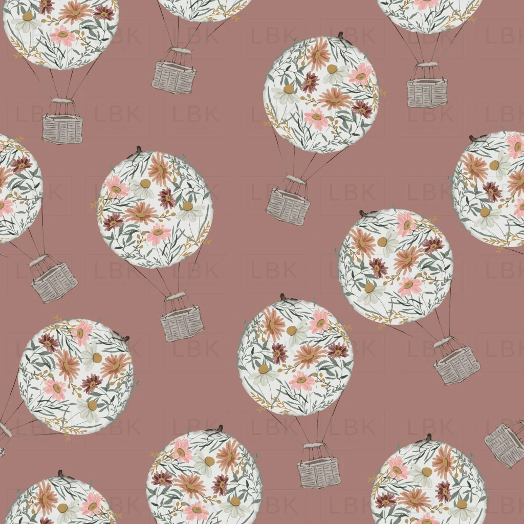 FLORAL BALLOON IN MAUVE