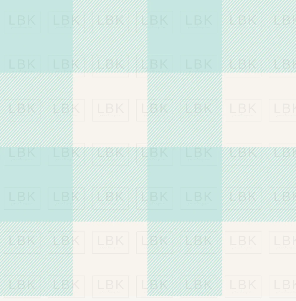 Forest and Frost Plaid Blue- Cream