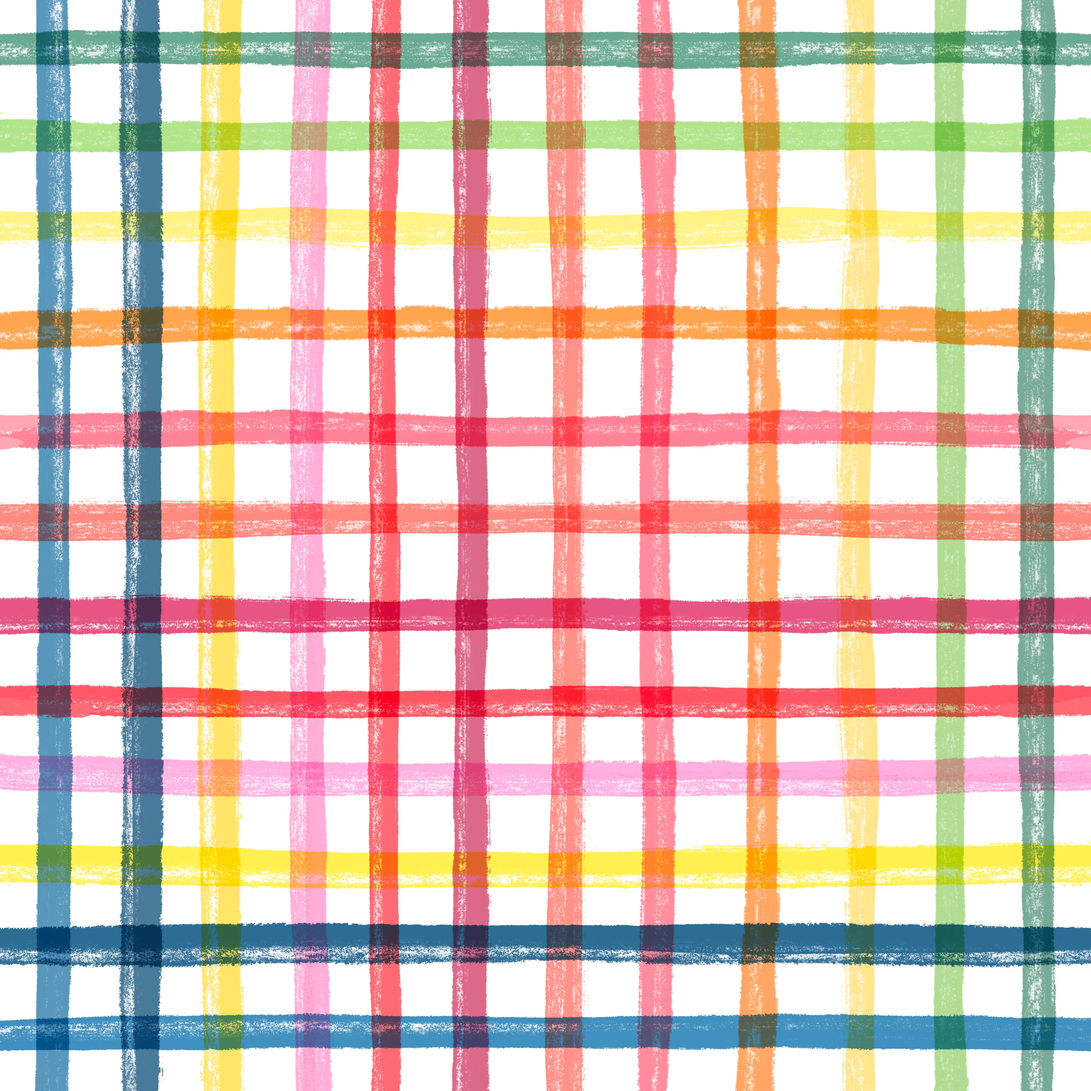 Fruitiful plaid white