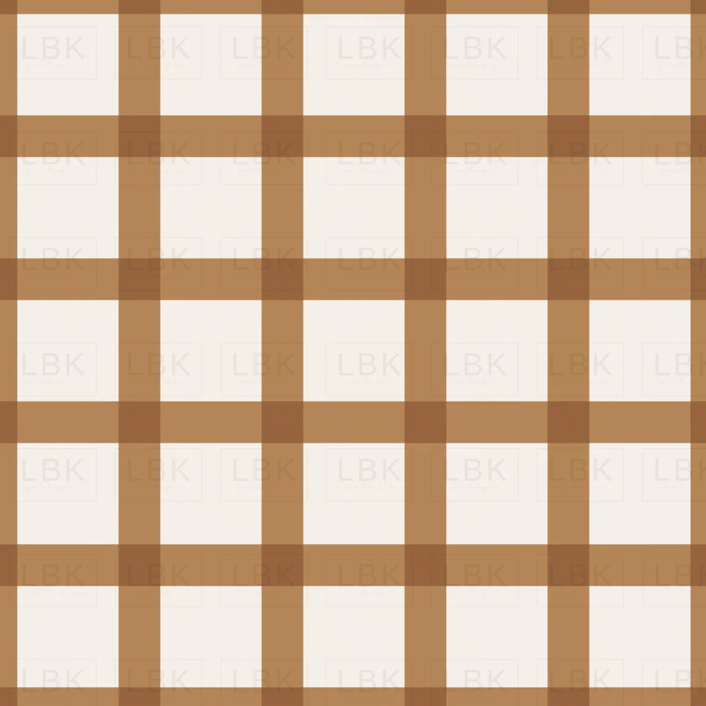 Gingham Caramel Cream