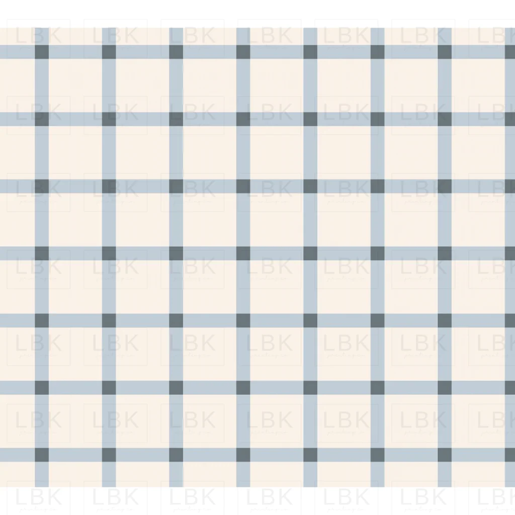 Gingham in Periwinkle