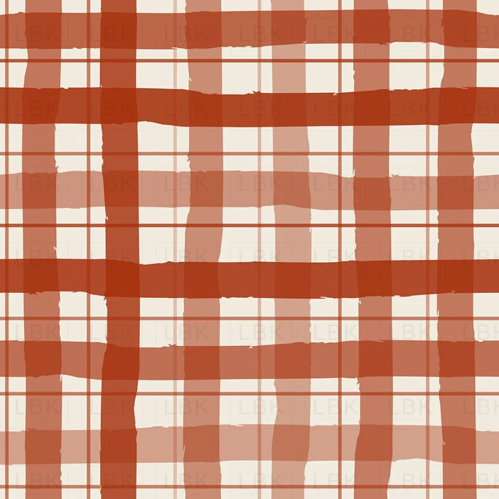 Gingham in Vintage Crimson
