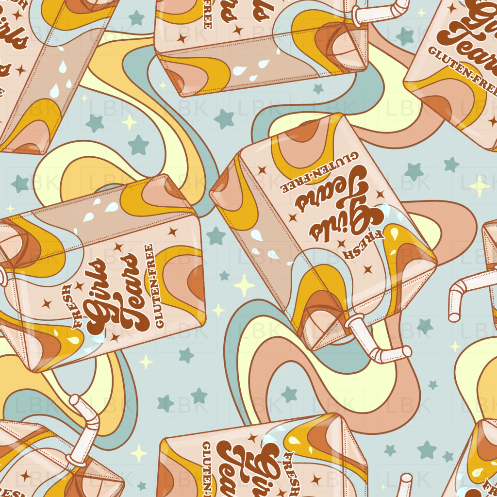 Girls Tears Blue Pattern