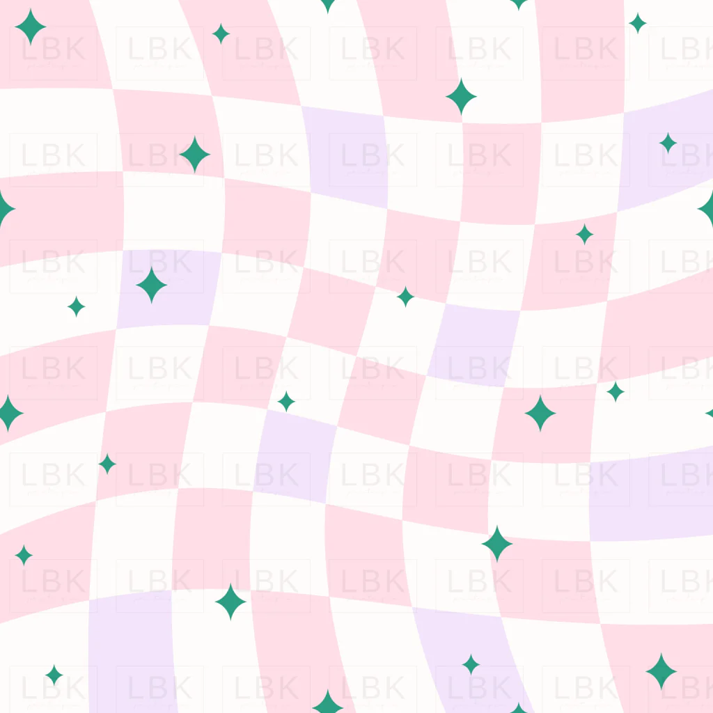 Groovy pink lilac checker