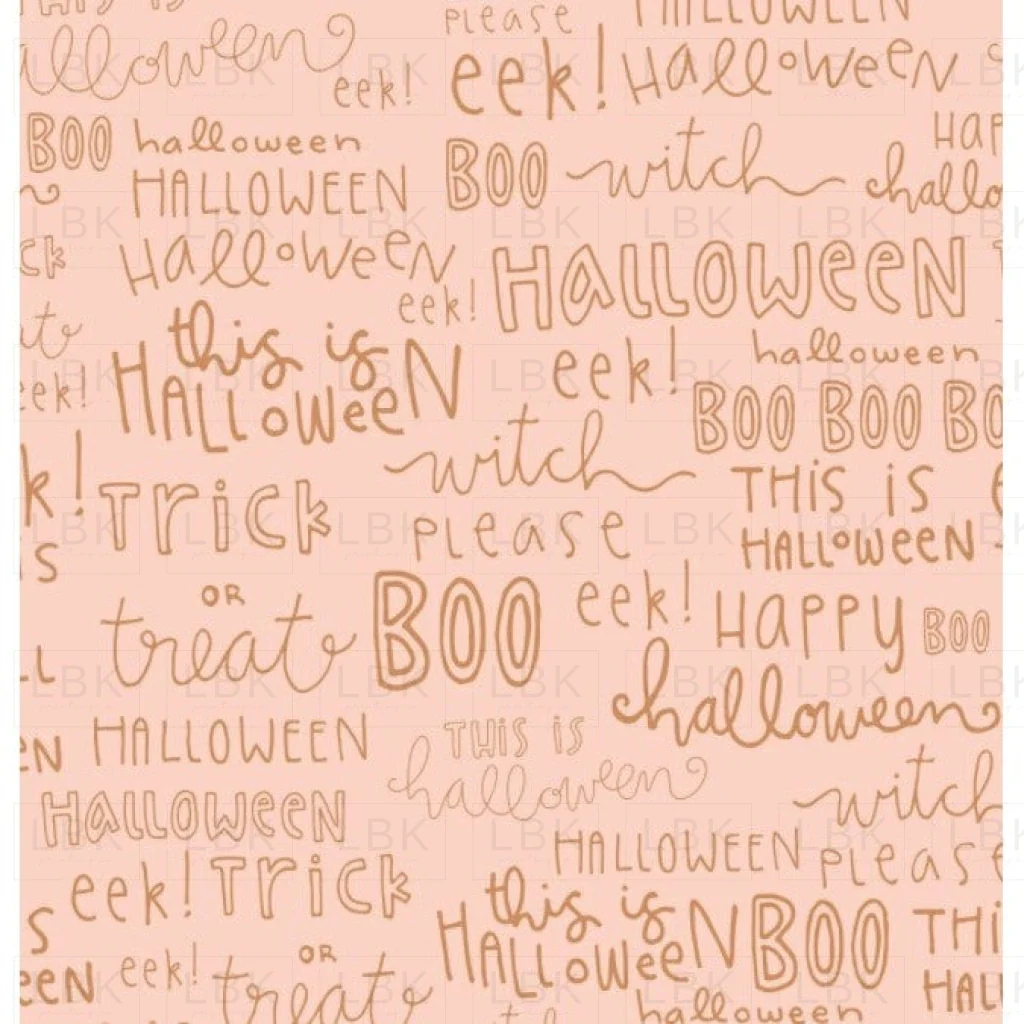 Halloween Words (Pink 2)