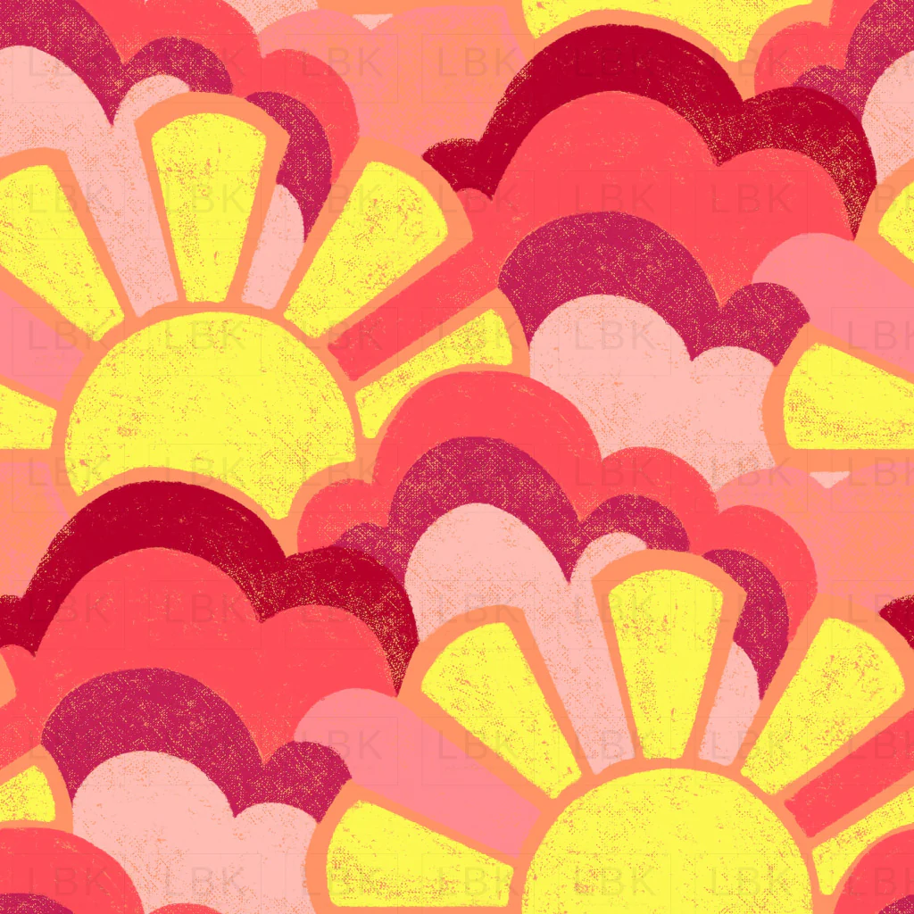 Here Comes the Sun Neon Coral and Neon Yellow