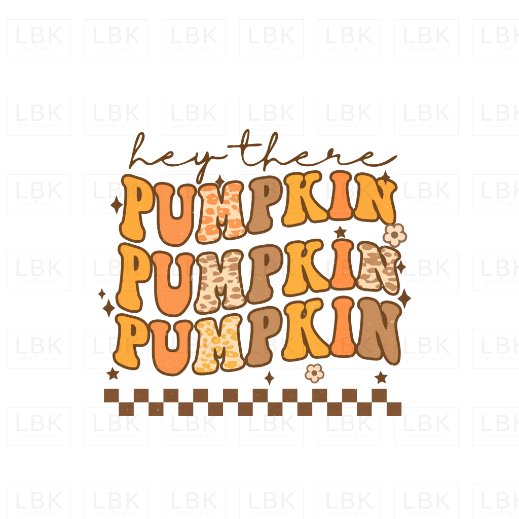 Hey There Pumpkin Pumpkin Pumpkin - Groovy- DTF