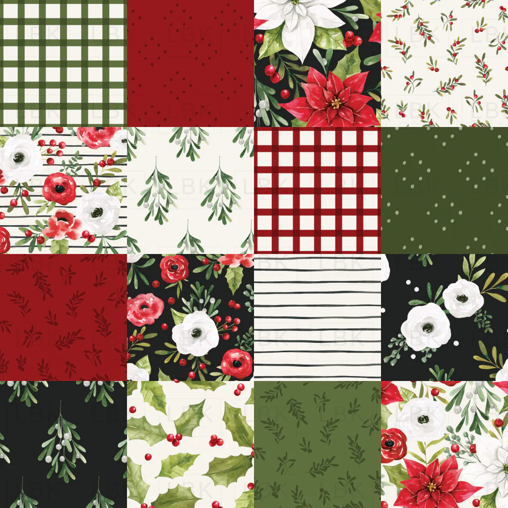 Holly and Pine Patchwork