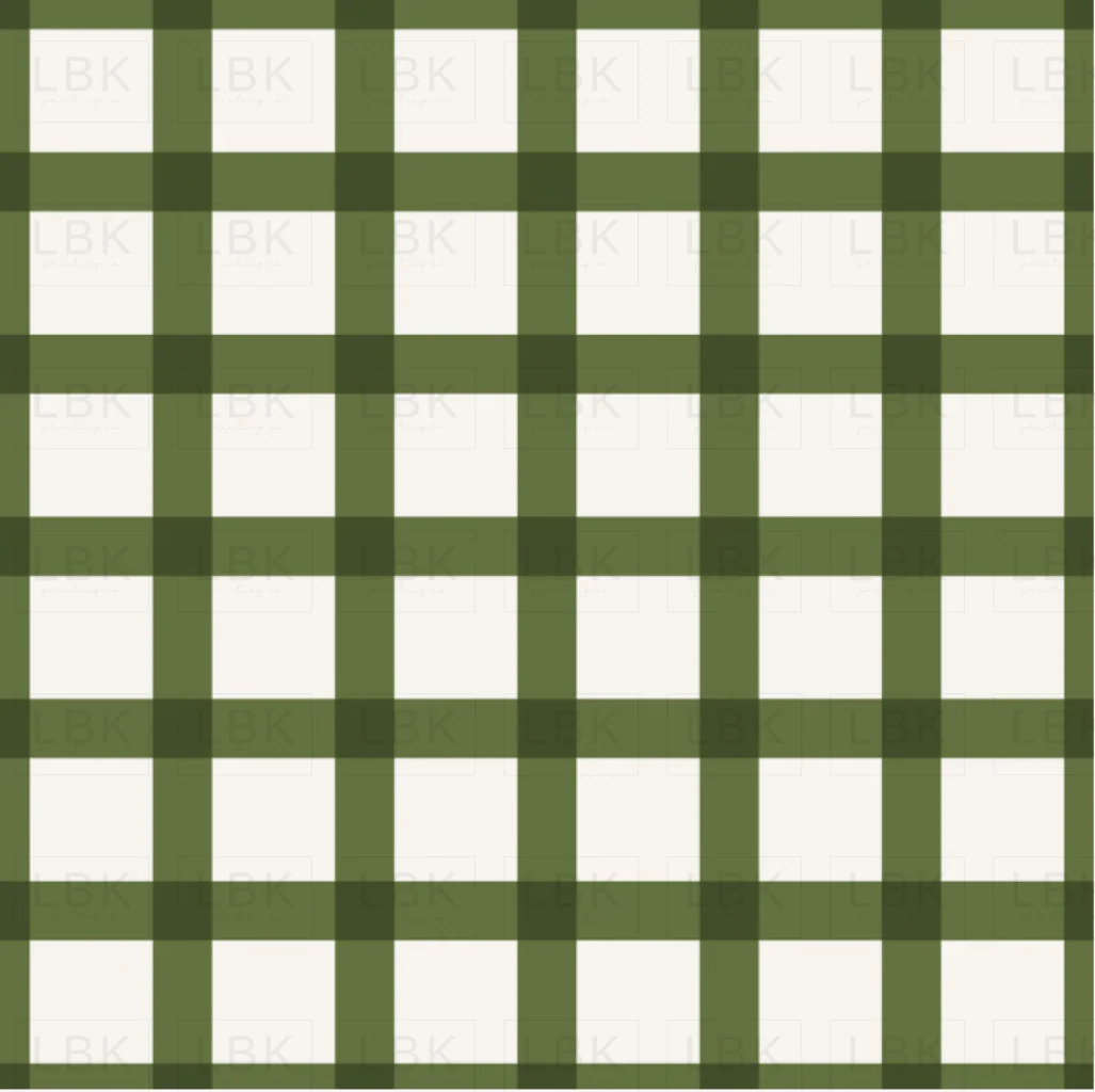 Holly and Pine Plaid Green