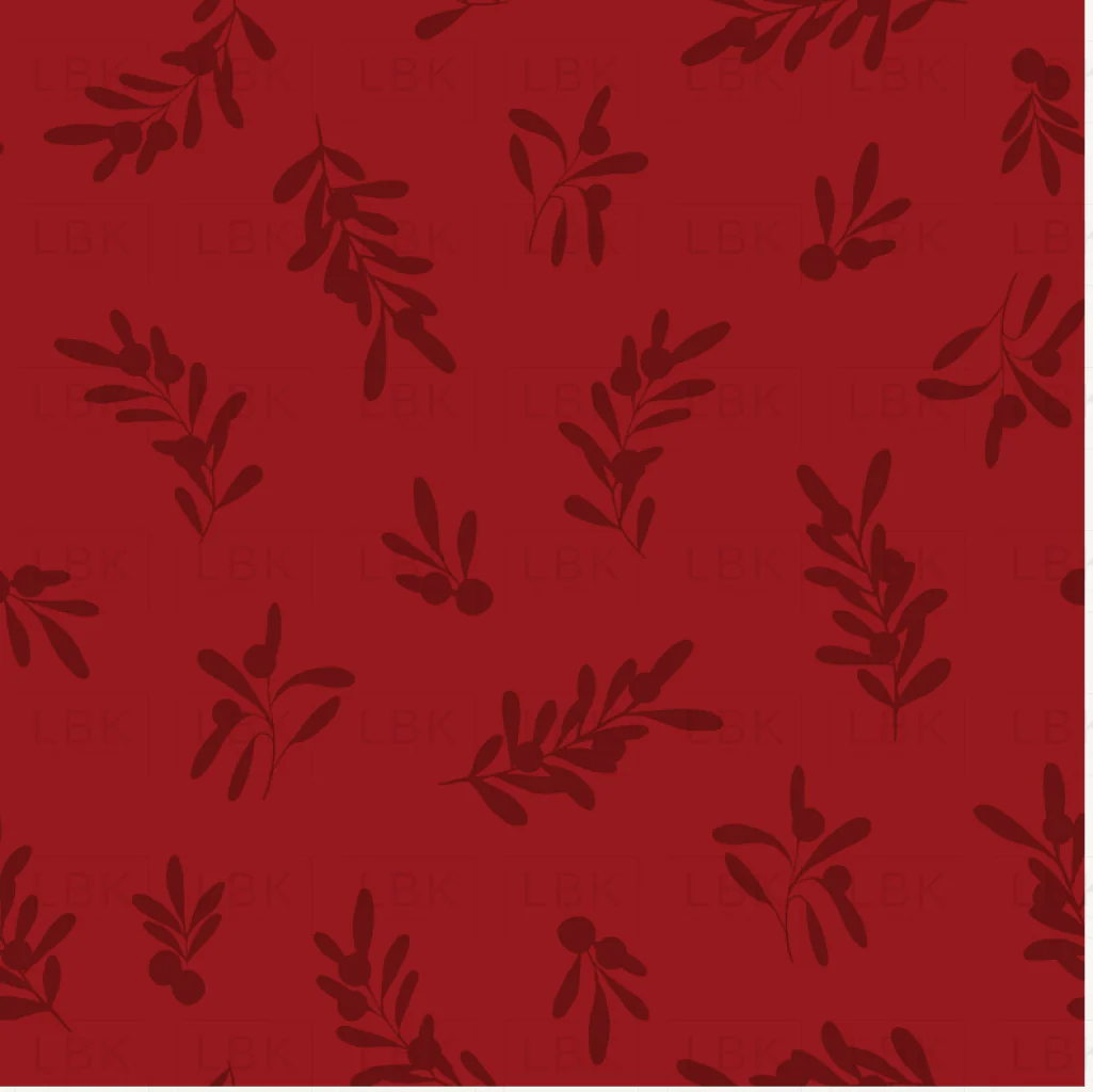 Holly and Pine Seasonal Sprigs Red