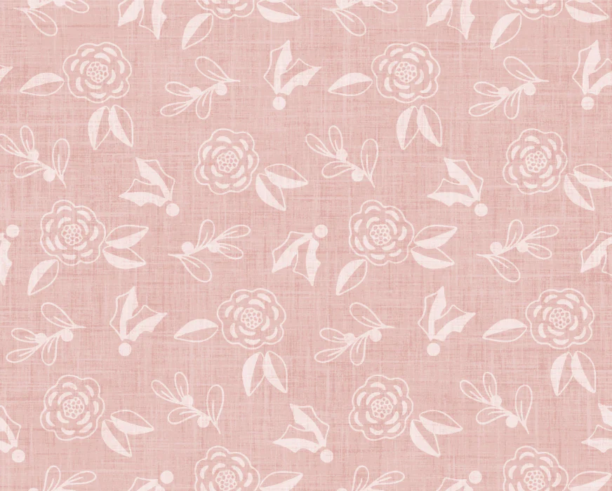 Holy Night Sketch Floral Pink