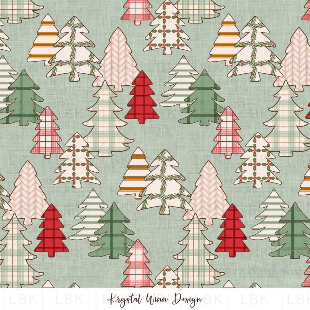 Home For Christmas Trees Sage
