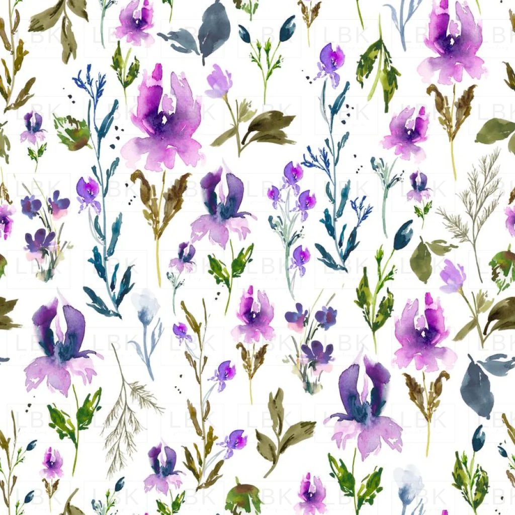 Iris Watercolor Floral