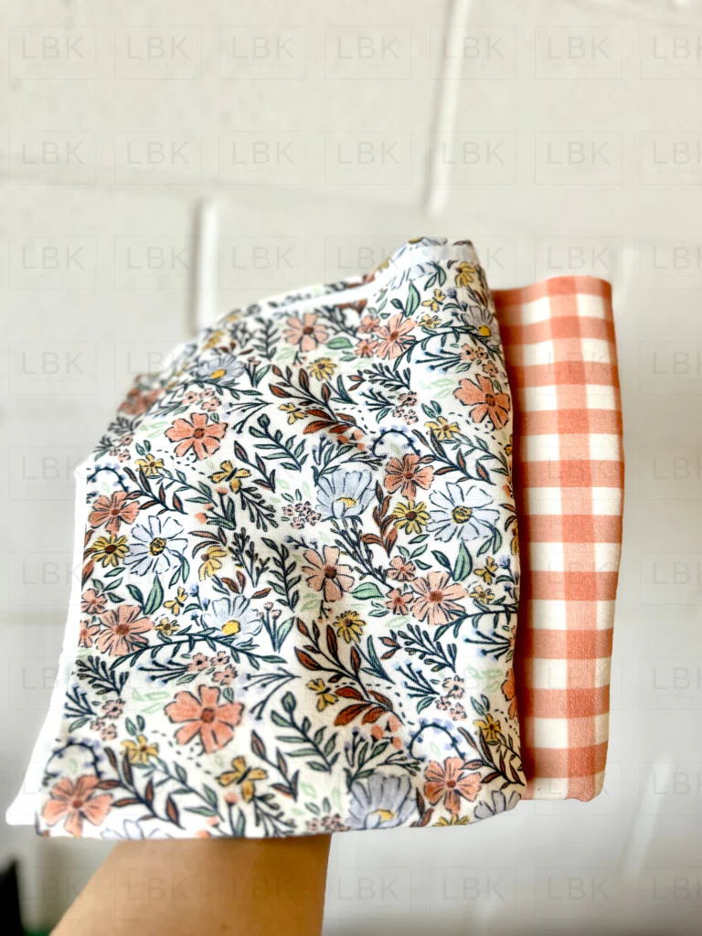 Jenelle's Benefit: Terracotta Gingham Fabric - Image 2