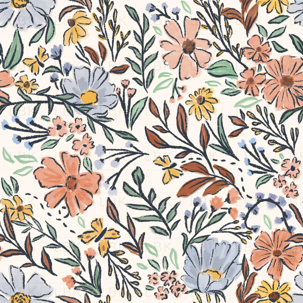 Jenelle's Benefit: Keep Going Floral Fabric