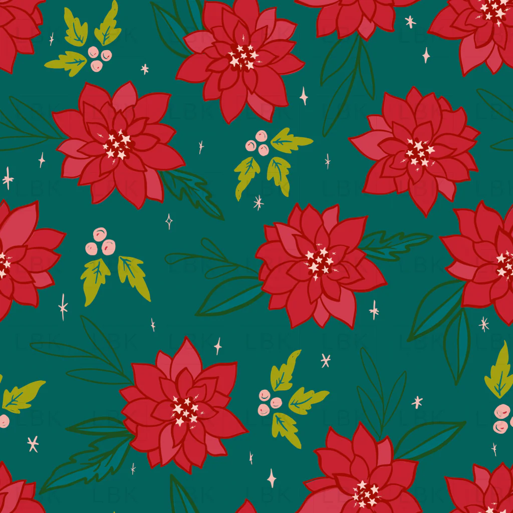 Joyful Floral in Green